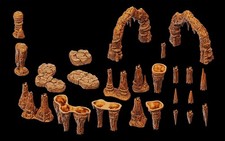 WarLock Tiles: Accessory - Stalactites & Stalagmites Brand New