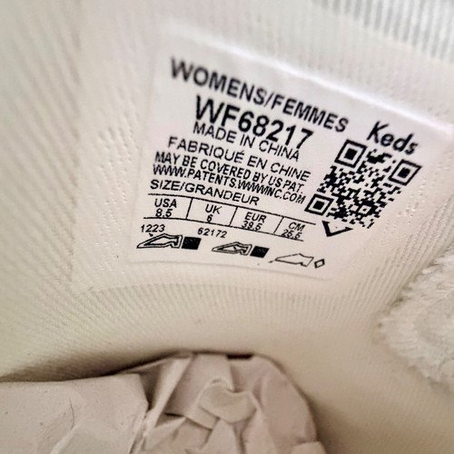 Zapatillas sin cordones Keds para mujer con estampado dálmata talla 8,5 zapatos cómodos - Imagen 8 de 9