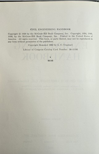 Civil Engineering Handbook 4th Edition 1959 Leonard Church Urquhart Vintage - Bild 9 von 13