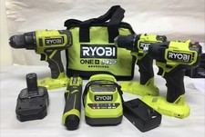 RYOBI TOOL SET 3 DRILLS, 1 RACHET, 1 BATTERY 1 CHARGER W/bag- Free S H