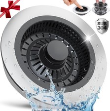 Upgraded 3 in 1 Kitchen Sink Drain Strainer  Sink Stopper, 304 Stainless Steel