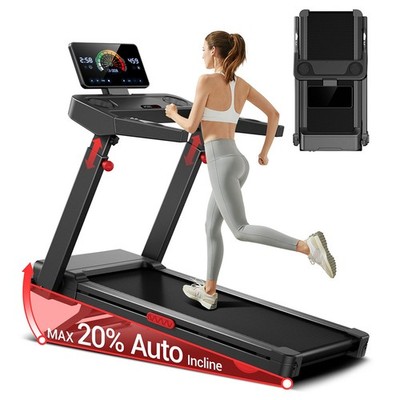 UMAY L10 Treadmill 20% Auto Incline,Extra-Wide Running Area,3.5HP,8.7 MPH,400lb