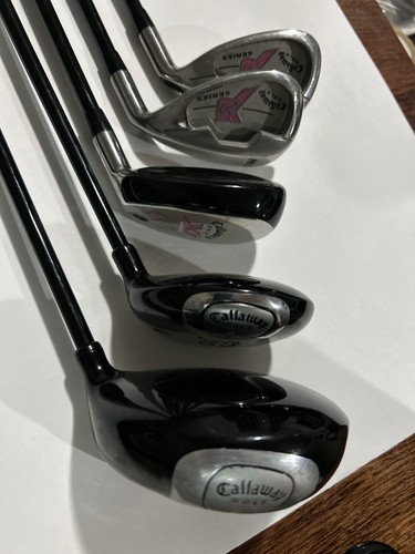 Callaway XJ Series Pink Junior Girls Club Golf 41"-52" RH 5 clubs no putter
