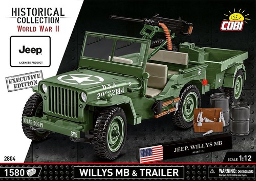 COB02804 - Cobi - Historic - Willys Mb Trailer Ex Edt (1510 Pcs)
