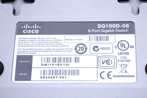 Cisco SG100D-08 8-Port Gigabit Ethernet Switch   4000831-230 - Picture 4 of 4