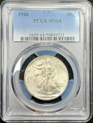 1940 PCGS MS64 Silver Walking Liberty 50c