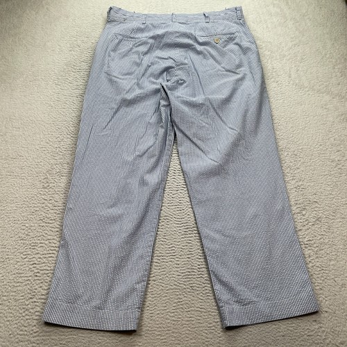 Polo Ralph Lauren Seersucker Chino Pants Mens 36x32 (Fits 36X27) READ ALTERED - Picture 9 of 11