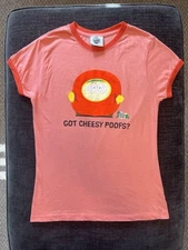 Comedy Central South Park Cartman T-Shirt Vintage Retro “Got Cheesy Poof?” HTF