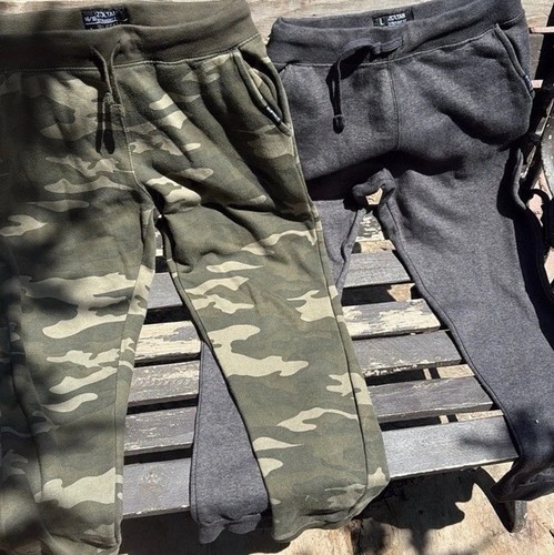 Lot of 2 Buffalo David Bitton Green Camo & Gray Boys Jogger Pants Size L (14/16) - Picture 4 of 4