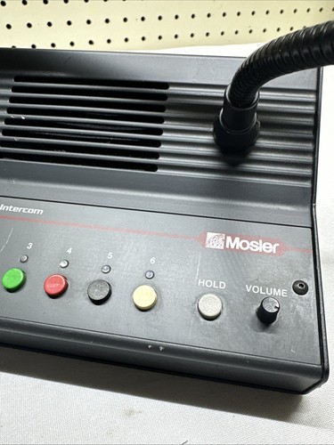 MOSLER MULTI-LANE INTERCOM ~ 3001-m6 MICROPHONE SPEAKER - Picture 3 of 9