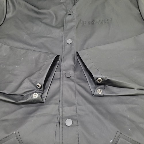 Abrigo Chaqueta de Lluvia Ligera con Capucha T Mobile Publicidad Negro Lluvia Talla XL - Imagen 12 de 18