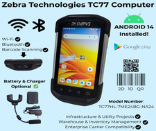 Zebra TC77 TC77HL Android 14 Scanner 4GB/32GB Barcode   TC77HL-7ME24BG-NA24