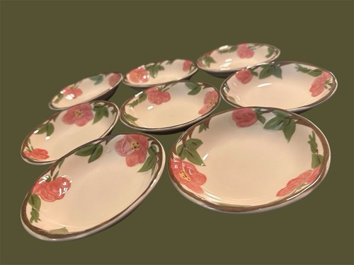 Set di 8 ciotole da dessert/frutta vintage Franciscan Desert Rose Made in USA