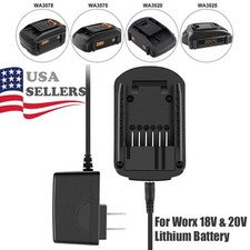 For WORX 20V MAX Extend Lithium Battery Charger 20Volt WA3520 WA3525 WA3575