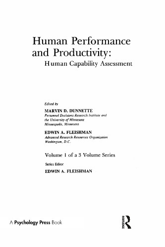 Human Performance and Productivity - 9780898590852 - Picture 1 of 1