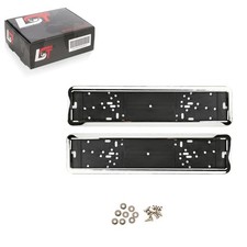 2x Kennzeichenhalter KFZ Nummernschild Halterung Chrom-Farben für TOYOTA