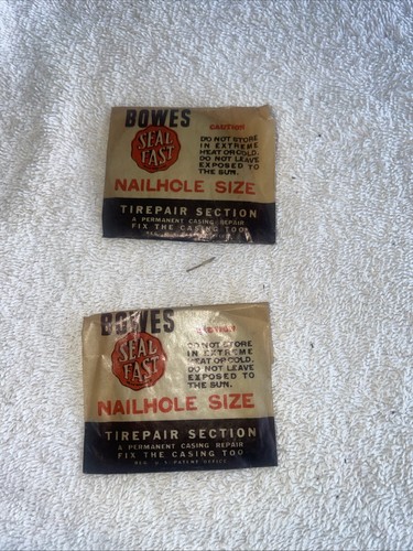 Vintage Bowes Seal Fast Reifenreparatur Metall Laden Schrank Display mit Flicken - Bild 18 von 19