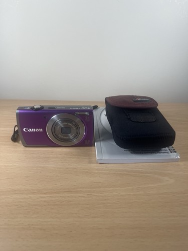 Canon PowerShot A3500 IS Compact Digital Camera in purple - 16MP 5x Optical Zoom