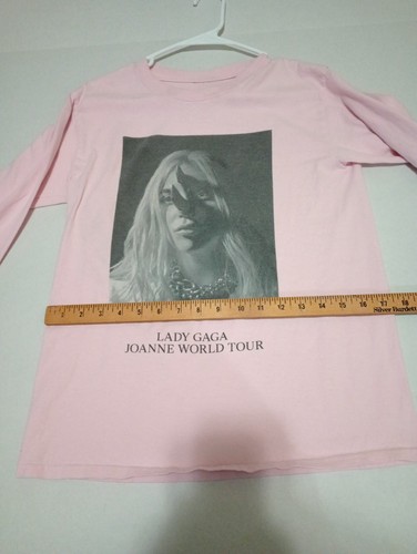 Lady Gaga Joanne Long Sleeve T-Shirt Small Baby Pink Concert 2017 Tour - Picture 5 of 7