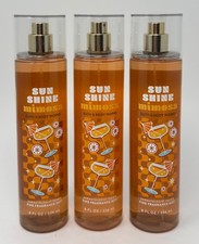 3 NEW BATH  BODY WORKS SUNSHINE MIMOSA FINE FRAGRANCE MIST SPRAY 8 OZ LARGE