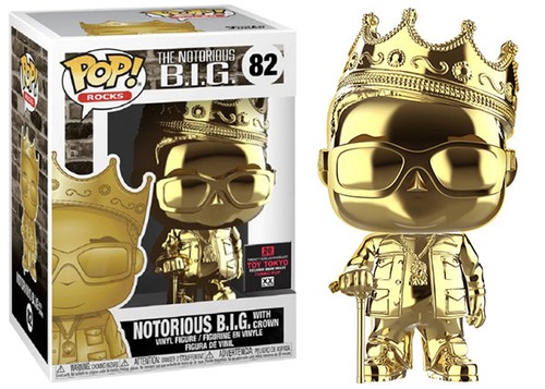 Funko Pop! Notorious B.I.G. con corona (oro) 82 - Toy Tokyo 2020 exclusivo - Imagen 1 de 1