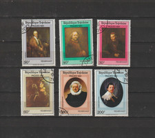 Painting-Rembrandt-complete set-Togo-1981--stamped-excellent