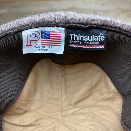 Vintage Large Thinsulate Insulated Wool Fitted Outdoor Winter Hat Cap - Picture 8 of 9