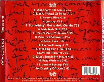 VAYA CON DIOS THE BEST OF VAYA CON DIOS [BONUS TRACKS] NEW
