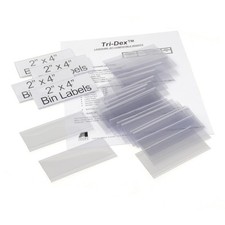 Tri-Dex Label Holder 2" x 4" for Stacking Bin 25/Pk