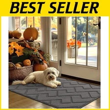 Non-Slip Indoor Doormat 32"x48" - Grey