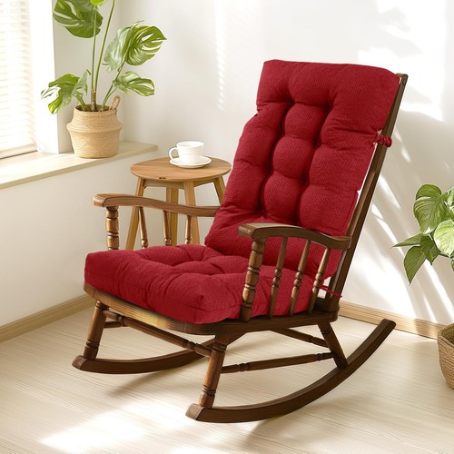 Rocking Chair Cushion,Indoor/Outdoor Rocking Chair Cushions with Elastic,Thic...