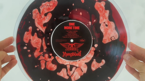 Aerosmith & YUNGBLUD - One More Time- Limited Liquid Filled Edition LP IN STOCK - Video 1 of 1