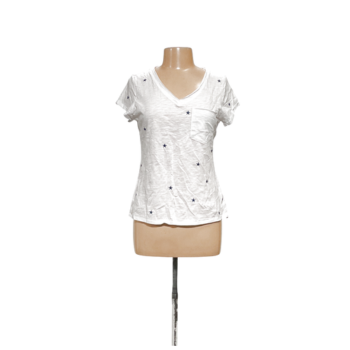 Cynthia Rowley White Graphic Print Blouse (M) - Picture 1 of 4