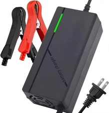 24V Lithium Battery Charger, 29.2V 5A LifePO4 Trickle Black 