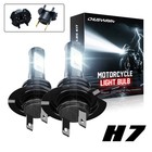 For Kawasaki Ninja 250R 2008-2012 Motorcycle LED Headlight H7 6000K Bulbs