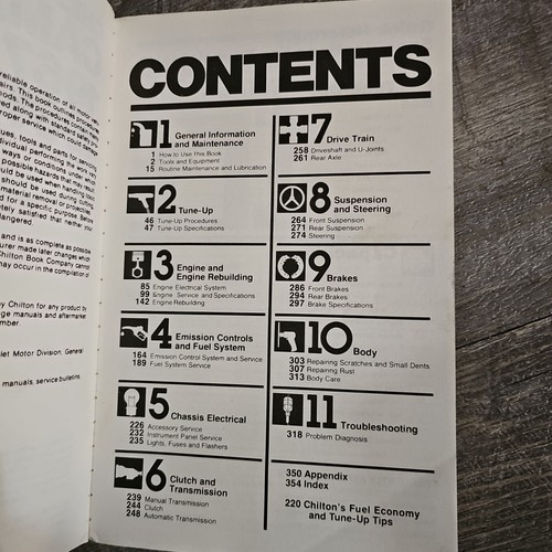 Chiltons Repair Manual and Tune Up Guide 6735 Camaro 1967-81 - Imagen 6 de 11