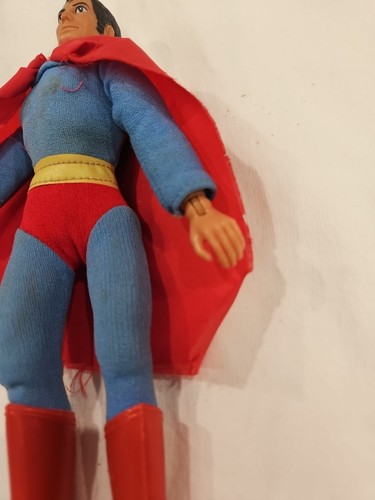 1974 Mego Superman Vintage With Original Outfit Cape And Boots - Picture 5 of 9