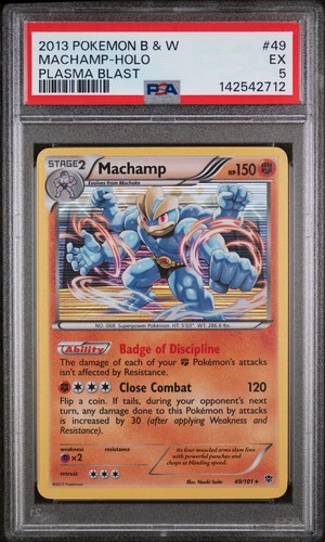 Machamp graded PSA 5 for sale on eBay