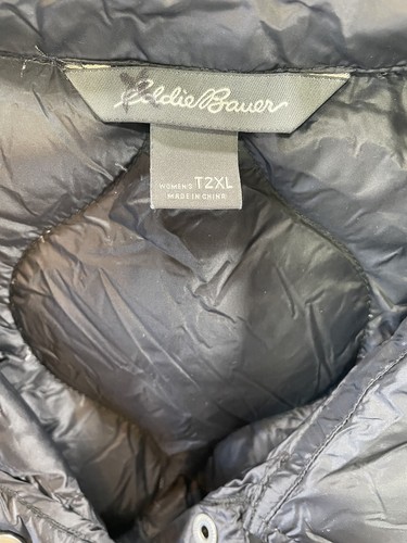 Eddie Bauer Jacke Damen TXXL schwarz Daunen EB 550 leichter Stepp Puffer Mantel - Bild 5 von 8