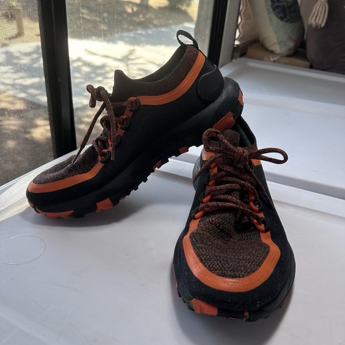 ALLBIRDS Trail Runner SWT Men's 9.5 Running Shoes Black Orange Athletic Sneakers - Picture 2 of 9