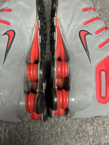 Nike Shox NZ Laufschuhe Kinder Größe 7Y rot grau Turnschuhe Jungen Sport Outdoor - Bild 6 von 14