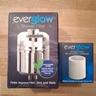 Everglow Shower Filter + Replacement Cartridge Reduce Chlorine Heavy Metals NIB