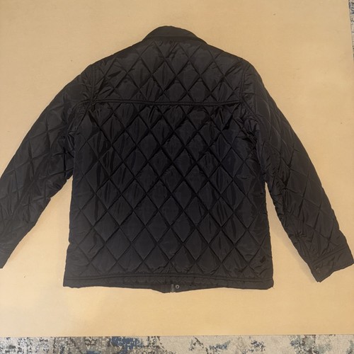 Chaqueta acolchada Cole Haan Diamond para hombre mediana imitación forro Sherpa negra $250 - Imagen 6 de 8