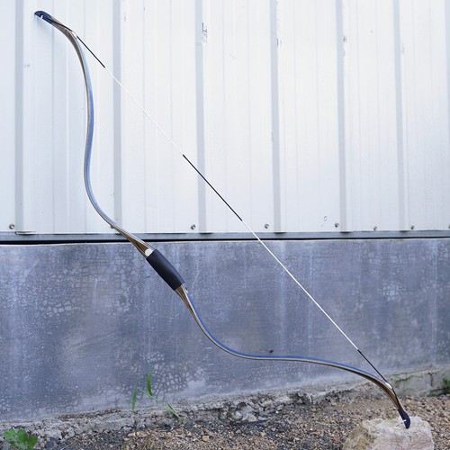 52'' Crimea Tatar Bow Blue Birdseye Maple AF Archery Recurve Hourse Bow,40lbs - Picture 2 of 8