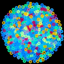 1000Pcs Glow in The Dark Pony Beads 9mm Plastic Kandi Beads Bulk for Friendship