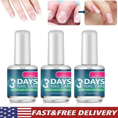 1-3PACK 3 Days Nail Care - Keratin Amino Acid Formula Superior Nail Nourish HOT