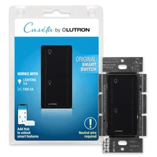 Lutron Caseta Original Smart Switch (Lutron Smart Hub Required), for LED Ligh...