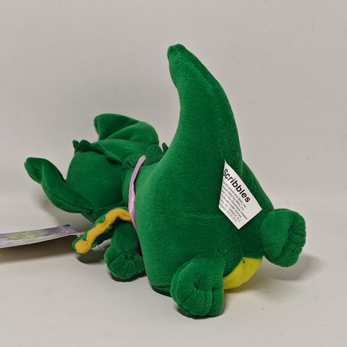Pocket Dragons Real Musgrave 7” 1999 Scribbles w/Pencil Green Dragon Russ Plush - Picture 5 of 5