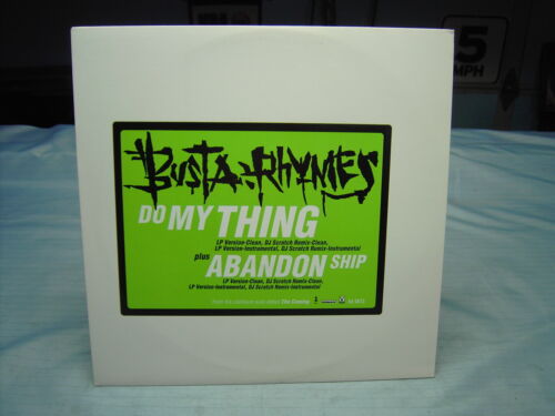 BUSTA RHYMES "DO MY THING" "ABANDON SHIP"  Rap/Hip Hop Promo EP - 第 1/3 張圖片