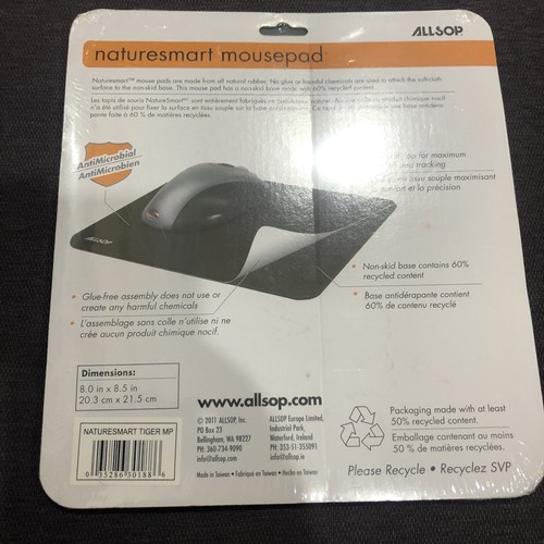 Allsop Nature's Smart Tiger Mouse Pad Mulitcolored (30188) ALS30188 - Picture 3 of 4